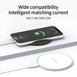 Wireless Charging Pad For IPhone, For AirPods, For Samsung Galaxy & More - Compatible With IPhone 13/14/12/11/X/XR, For AirPods 15W & More!