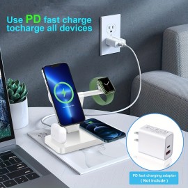 Upgrade Your Wireless Charging Experience with This 4-in-1 Portable Foldable Magnetic Suction Charger!