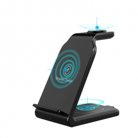 Charger Station For IPhone Multiple Devices, 3 In 1 Fast Wireless Charger Stand Dock Stand For IPhone 14 13 12 11 Pro X XS 8 Plus Apple Watch Series 8 7 6 SE 5 4 3 2 & AirPods 3/2/Pro For Office/home Nice Small Gift For Friend