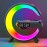 1pc Smart Big G Colorful Speaker Atmosphere Light, Audio Clock Alarm Wireless Mobile Phone Charger Night Light Desktop Decoration, Creative Night Light Speaker Desktop Small Alarm Four-in-one Multi-function USB Charging Night Light