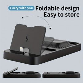 3 In 1 Wireless Charger Foldable For IPhone 14 13 12 11 X Pro Max For Apple Watch 8 7 6 5 For Airpods Fast Charging Dock Station Portable 3 In 1 Foldable Wireless Charger Stand Dock.