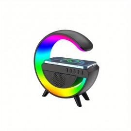 Brighten Up Your Home Office With This Cool Tech Gadget Combo - Wireless Speaker LED Night Light & Wireless Charger Table Atmosphere