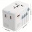 Universal Travel Adapter, 65W GaN III Travel Plug Adapter With UK,EU,AU,US Plugs, 3USB-C PD & 1USB-A QC Worldwide International Adapter Charger, International Converter For Laptops Tablets Phones