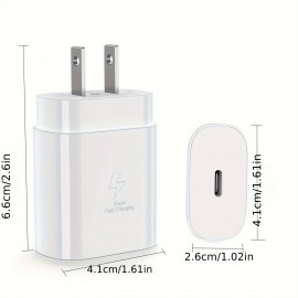 USB-C Charger Super Fast Charging Type C Android Phone Charger With Cable Cord For Samsung Galaxy S23 Ultra/S23/S23+/S22/S22 Ultra/S22+/Note 10/20/S20/S21, Galaxy Tab S7/S8,