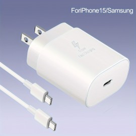 USB-C Charger Super Fast Charging Type C Android Phone Charger With Cable Cord For Samsung Galaxy S23 Ultra/S23/S23+/S22/S22 Ultra/S22+/Note 10/20/S20/S21, Galaxy Tab S7/S8,