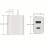 2pcs White Fast Charger For IPhone 20w Power Adapter Wall USB Type C Port Fast Plug Fast Charging With Data Cable Suitable For IPhone Tablet Mobile Phone And Other PD20W Fast Charging Head