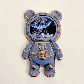 Quicksand Astronaut Bracket Foldable Mobile Phone Case Bracket Cute Quicksand Pattern Multicolor Mobile Phone Case Universal Bracket Gift For Birthday/Easter/President's Day/Boy/Girlfriend