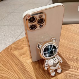 Quicksand Astronaut Bracket Foldable Mobile Phone Case Bracket Cute Quicksand Pattern Multicolor Mobile Phone Case Universal Bracket Gift For Birthday/Easter/President's Day/Boy/Girlfriend