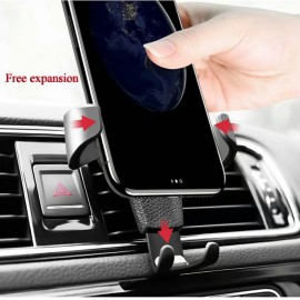 Universal Gravity Auto Phone Holder For Car Air Vent Clip Mount Mobile Phone Holder CellPhone Stand For IPhone For Samsung