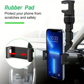 Car Mobile Phone Holder Multi-functional 360° Rotating Inspection Mirror Seat Suspension Rearview Mirror Rear Pillow Office Desk Kitchen Multi-scene Universal Mobile Phone Holder Mobile Phone Holder
