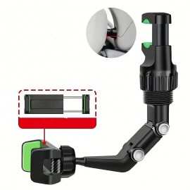 Car Mobile Phone Holder Multi-functional 360° Rotating Inspection Mirror Seat Suspension Rearview Mirror Rear Pillow Office Desk Kitchen Multi-scene Universal Mobile Phone Holder Mobile Phone Holder