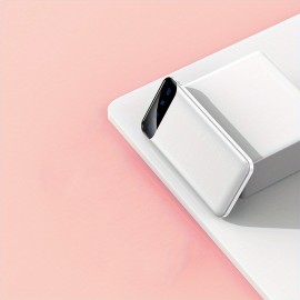 10000mah Portable Power Bank - 5V 2.1A Mini Battery Charger - Fast Charging for External Batteries (2xUSB, Type C & Micro)