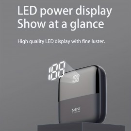 10000mAh 5V2A Fast Charging Mini Cute Portable Pocket Power Bank, Small Size Large Capacity High Appearance