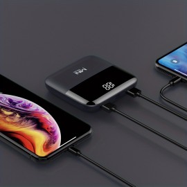 10000mAh 5V2A Fast Charging Mini Cute Portable Pocket Power Bank, Small Size Large Capacity High Appearance