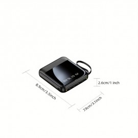10000mAh Portable Power Bank Battery Charger With Wall Plug LED Display External Battery Pack With 3 Output Lines