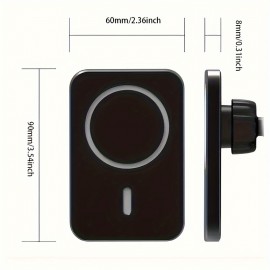 15W Super-Fast Wireless Magnetic Car Charger For 15 14,13,12,11/Pro/Max/Mini/Plus, X, XR, XS/Max, SE - Air Vent Phone Holder & Macsafe Fast Charging Station Prime Day