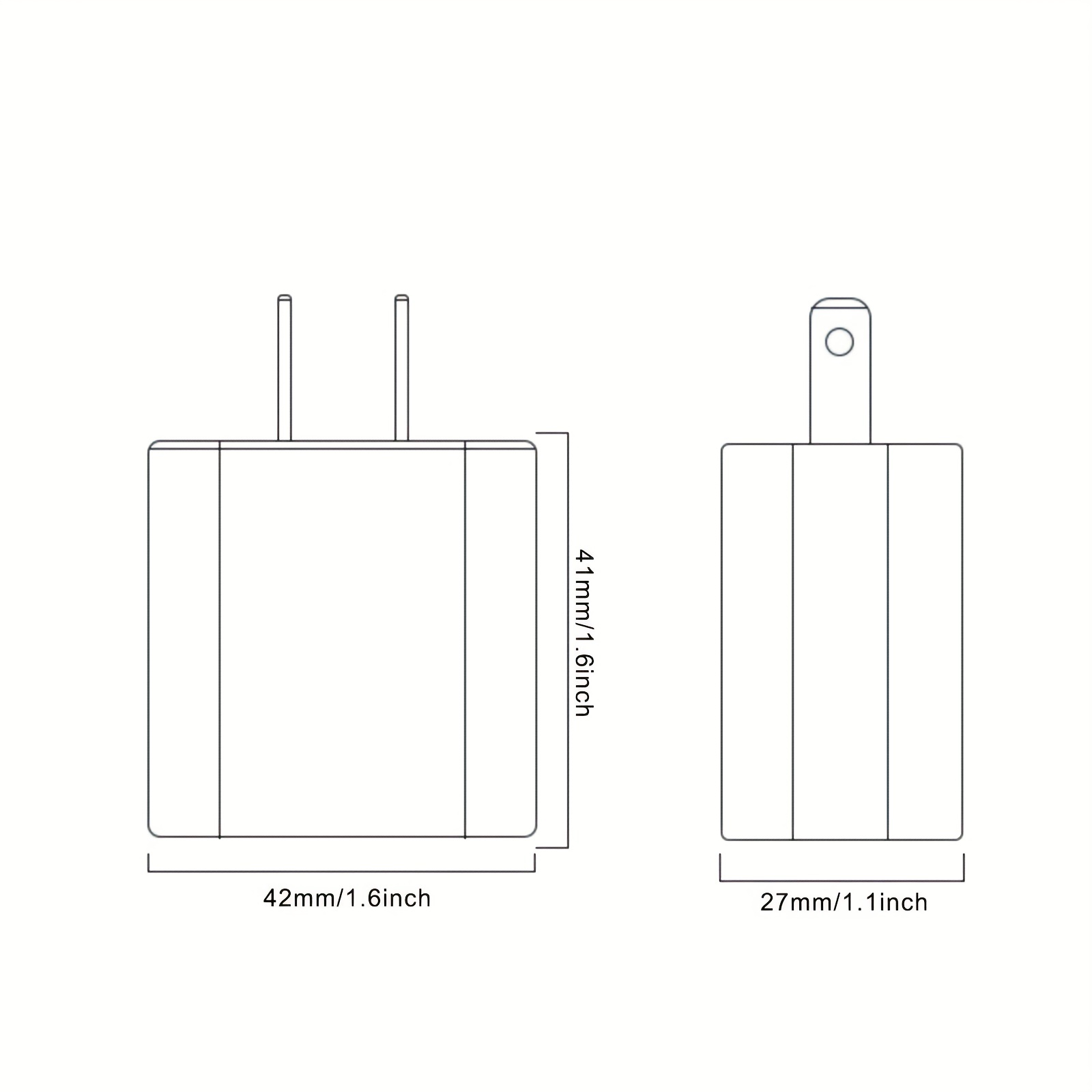 1pc 20w usb c charger pd fast charger block usb c wall charger power adapter compatible with iphone 14 14 pro max iphone 13 12 pro max se 11 details 0